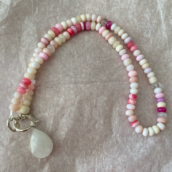 24” Jade Rondelle 8mm necklace - Picture 1 of 4